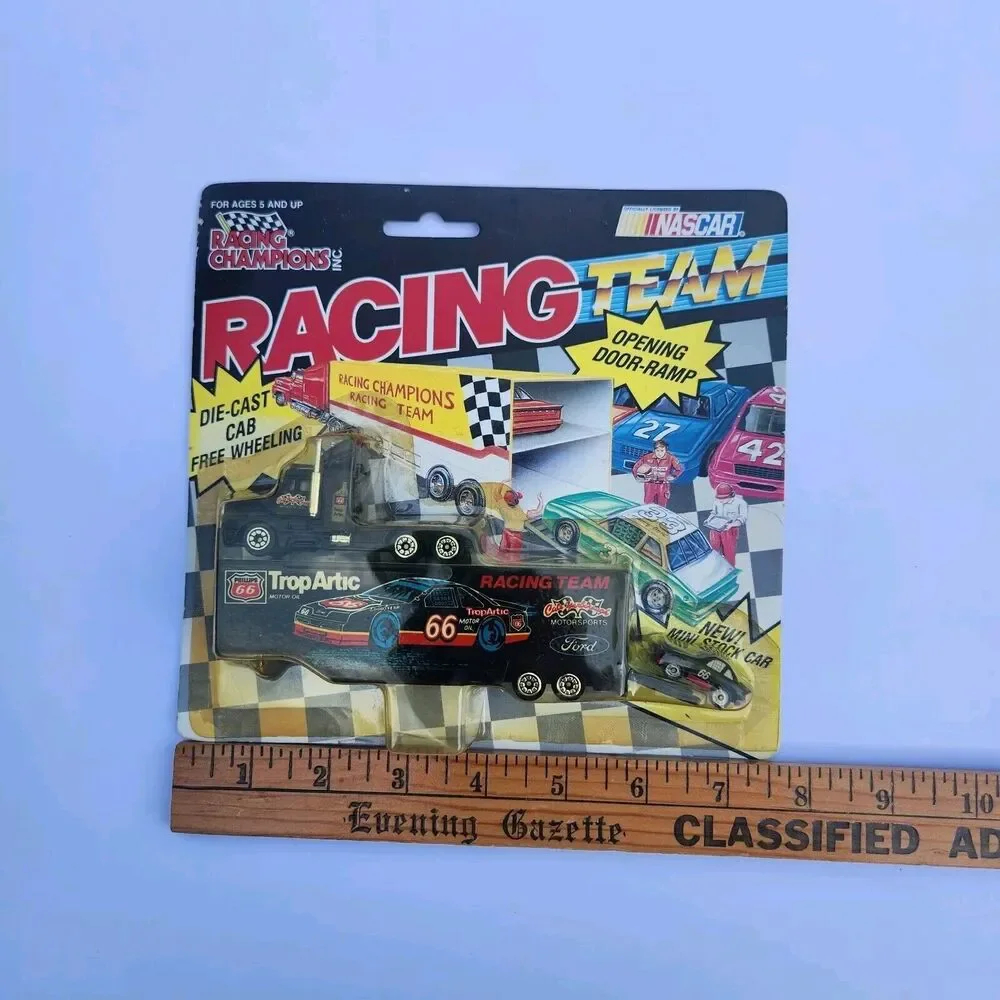 1992 Racing Team #66 TropArtic Ford Transporter W Mini Stock Car